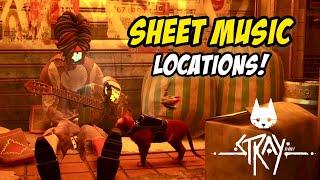STRAY - Sheet Music Locations | Find all eight pieces! | Slums