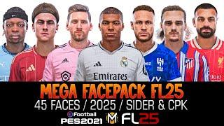 MEGA FACEPACK PES 2021 & FOOTBALL LIFE 25: Caras Reales