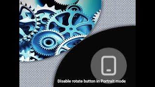 Android One UI - How to disable rotate screen button in Portrait mode