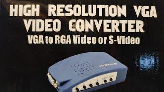 eBay Amazon AliExpress High Resolution VGA to RCA Video Converter Review