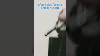 after a play fortnite and gorilla tag