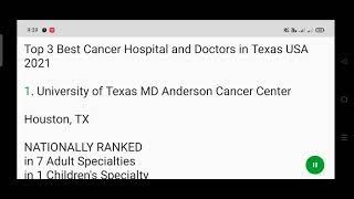 Top 3 Best #Cancer_Hospital and Doctors in Texas USA 2021 | #Best_Cancer_Hospital_in_USA