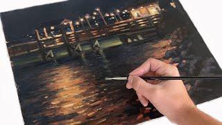 Tips for painting a night time landscape