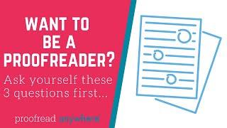 How to know if you would be a good proofreader