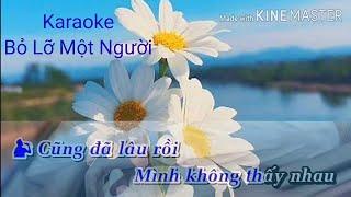 Bỏ Lỡ Một Người karaoke