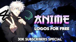 30K Subscribers Special || Free Anime logo || Free Anime PFP || Create your own anime logo #anime