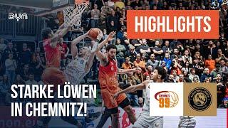 Highlights: NINERS Chemnitz - Basketball Löwen Braunschweig (Saison 2024/25) | easyCredit BBL