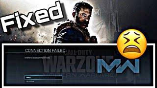 Modern Warfare Connection Failed Fix PS4