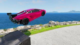 Cars VS Giant Deep Water Ocean - Crushing Cars in Deep Water - BeamNG.Drive