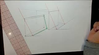 101. Perspective Drawing: Shadows of Horizontal lines on Vertical Surfaces