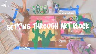 paint with me and let’s chat | getting through art block as a small business owner who sells art