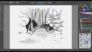 Bridge - Krita digital drawing