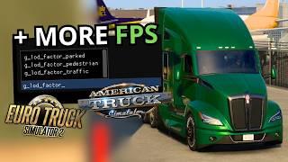 SET THIS OPTION TO GET MORE FPS IN ATS & ETS2| Boost FPS in American and Euro Truck Simulator 2️