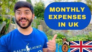 Living Cost Per Month in UK 2025  #uk #studyvisa #monthlyexpenses 