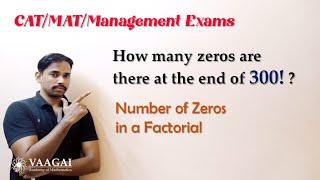 Number of Zeros in a Factorial | CAT/MAT/Management Exams