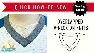 How to Sew Overlap V Neck