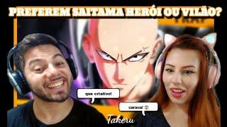 React SOU APENAS UM VILÃO POR DIVERSÃO - Saitama Rap (Versão Sombria) | Takeru [Prod. 808 Ander]