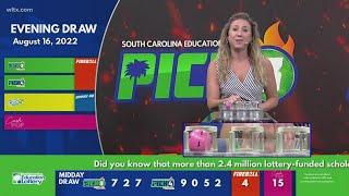 Evening SC lottery results for August 16, 2022