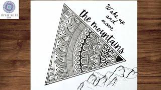 Triangle Mandala Art | Mandala Art | Step by Step | Simple Mandala Art | Mandala art for Beginners