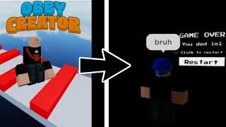 How to make a GAME OVER screen in Obby Creator Tutorial| Roblox Obby Creator