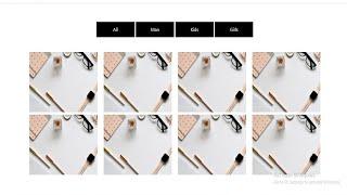 How To Create Portfolio Filterable Gallery Using HTML & CSS || Mixitup jquery