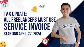 Freelancer Invoicing Requirements Update: All Freelancers MUST use Service Invoice 