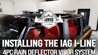 IAG I-Line 4pc Rain Deflector Visor System 2021+ Ford Bronco Four Door Install