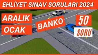 Ehliyet Sınav Soruları 2024 | Aralık, Ocak Çıkmış Ehliyet Sorularını Çöz