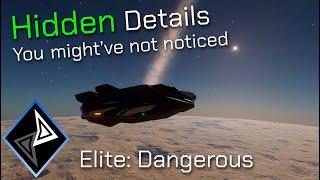 DETAILS in Elite that you MIGHT have missed…