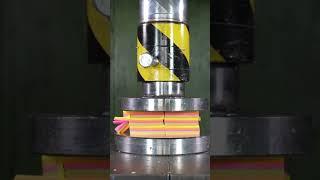 Hydraulic press vs post-it #hydraulicpress #relaxing #satisfying #viral