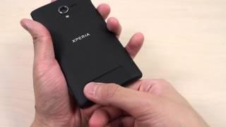 How to insert the Micro SIM card on Sony Xperia ZL