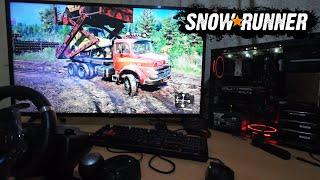 Mercedes L3000 loads Cars SnowRunner OffRoad Ukhta 4K60 Logitech G29 and Shifter