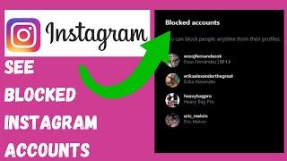 How to See All Blocked Users on Instagram Laptop/PC (2024)