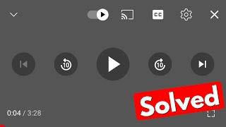 How to turn off youtube accessibility player for youtube shorts & long video