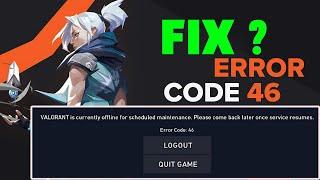 Valorant ERROR VAL 46 EASY FIX ? ERROR VAL 46