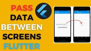Flutter Passing Data Between Screen | Stateful & Stateless Widgets