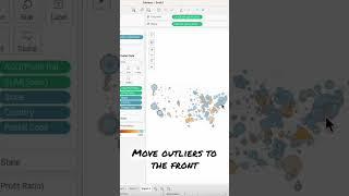 #Tableau - Move outliers to the front on a map