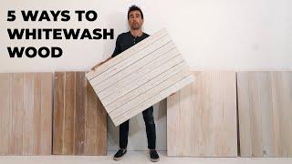 5 DIY White Wash Finishes for Wood