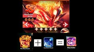 SSSnaker 5* -Flame Lord Aerias-* -Ring Scatter- Skills Combination - Chapter 45