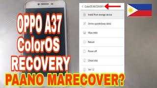 OPPO A37 ColorOS RECOVERY, PAANO MARECOVER? TAGALOG VERSION #OPPO #A37 #colorOSrecovery.