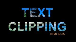 Text Clipping Mask in Html and Css