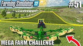 PREPARING FOR SILAGE WITH 20M MOWER | MEGA FARM Ep.51 | Farming Simulator 22