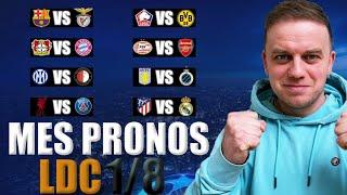 MES PRONOSTICS 1/8 EME LIGUE DES CHAMPIONS / LIVERPOOL - PARIS / LILLE - DORTMUND / ATLETICO - REAL