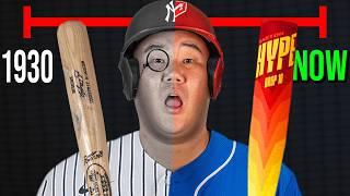 I Tried 100 Years Of Baseball Bats!