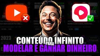 A NOVA ESTRATÉGIA DE CANAL DARK PARA GANHAR DINHEIRO MODELANDO CONTEÚDO INFINITO NO YOUTUBE!