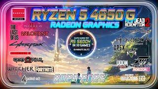 AMD Ryzen™ 5 4650G IGPU in 30 Games     |    Gaming test (2024-2025)