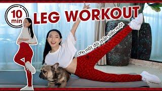 10 MINUTE LEGS WORKOUT  Burn fat, slim legs ‍️ | Chau Bui Official