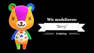 Sculpting / Wir modelieren: "Berry" / "Stitches" aus Animal Crossing New Horizins