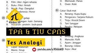 Tes analogi kata #4 | TPA TIU CPNS