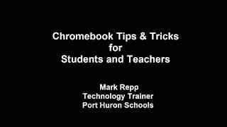 Chromebook Tips & Tricks: Pin a Tab in Chrome  and Google Drive Tips